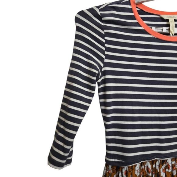 Matilda Jane Dress Women’s Small Striped Boho Mixed Print Cotton Retro Casual - Picture 3 of 5